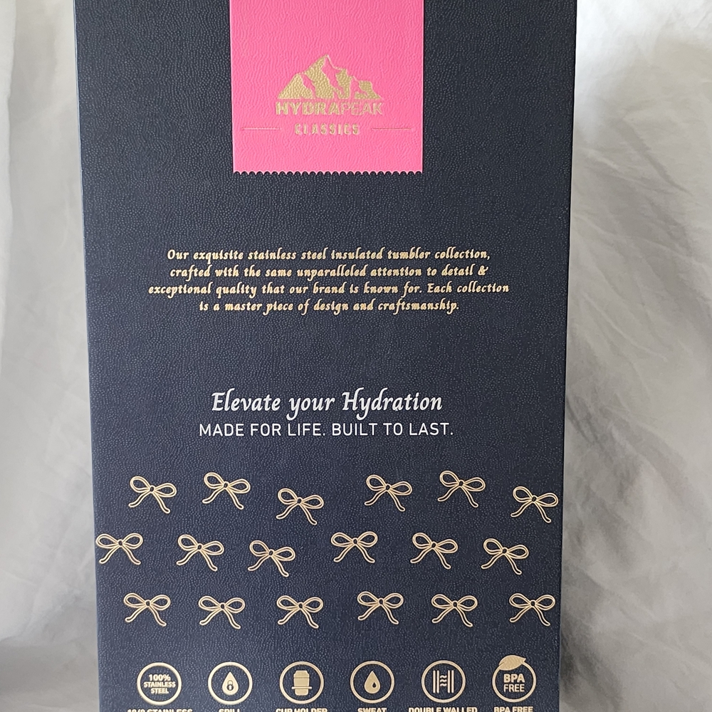 HydraPeak Limited Edition Journey 25oz Rhinestone Black Tumbler - Picture 3 of 4